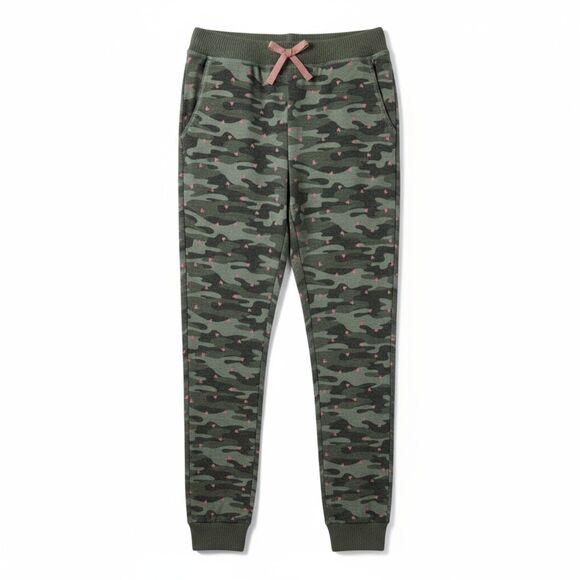 Girls Camo Jogger Pants Size M by Epic Threads – Green Camouflage with Pink Bow - Picture 2 of 9